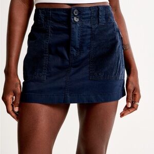 2000s Mixed Fabric Micro Mini Skirt